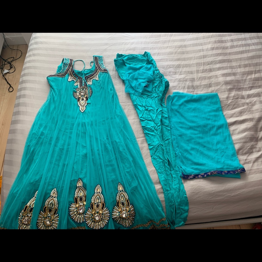 Anarkali with Pajami & Dupatta/Indian Formal dress